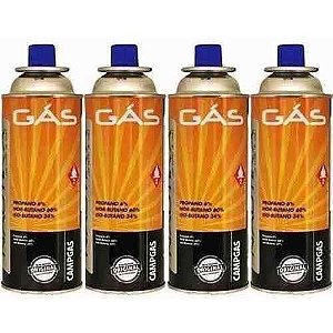 Kit Com 4 Gas Butano Refil 227g Nautika