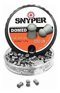 Chumbinho Snyper Domed 6,0mm .236 24,88gr 200 Unidades