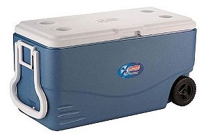 Caixa Térmica Com Rodas Coleman 100qt Xtreme 95 Litros Azul