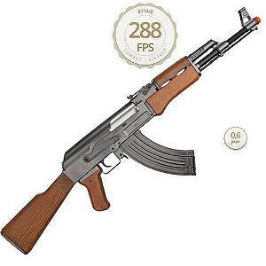 Rifle Airsoft Kalashnikov Ak 47 Spring Cybergun 6mm