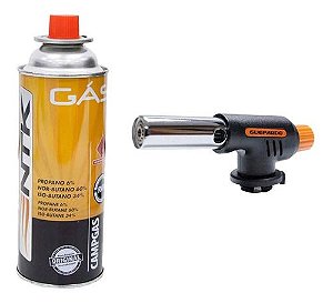 Maçarico Guepardo Flame Gun Com Regulagem + 1 Refil Nautika