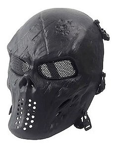 Mascara Tática De Proteção Facial Skull Caveira Airsoft - NTK