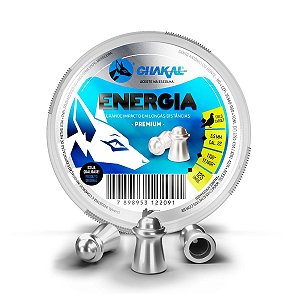 Chumbinho Premium Energia 5.5mm 125un - Chakal