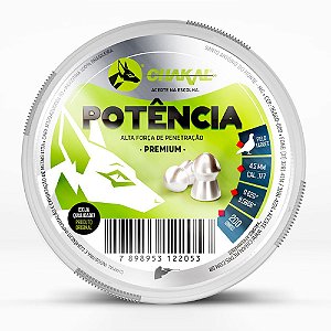 Chumbinho Premium Potência 4.5mm 200un 9,56gr - Chakal