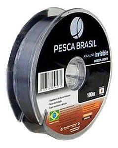 Linha Pesca Brasil Aqualine Invisible 0,50mm 100mt - 23,8 Kg/52,5 Lb