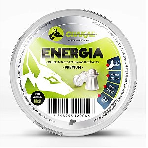 Chumbinho Premium Energia 4.5mm 200un 12,96Gr - Chakal