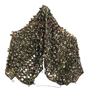 Rede De Camuflagem Padrão Exército Gigante Poliéster 3x4m