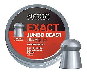 Chumbinho Diabolo Exact Jumbo Beast 5.5mm 150un - JSB