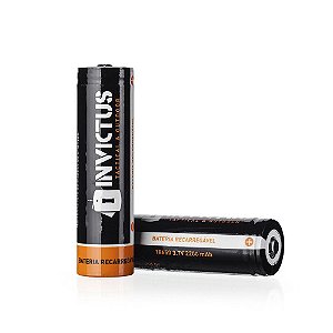 Kit 2 Baterias Recarregáveis 18650 3,7v 2200mAh - Invictus