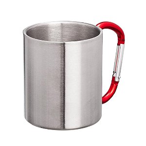 Caneca Adventure Aço Inox Com Mosquetão 220ml - Guepardo