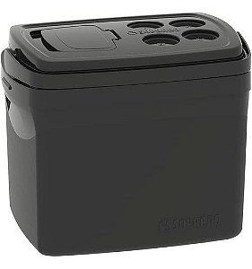 Caixa Térmica Cooler 32 Litros Tropical Preto - Soprano