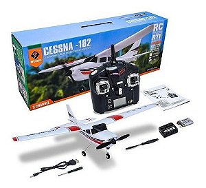Avião De Controle Remoto Cessna 182 3ch 2.4ghz - WL Toys
