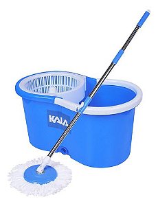 Balde Spin Mop Com Esfregão e Centrifugador 12 Litros - Kala
