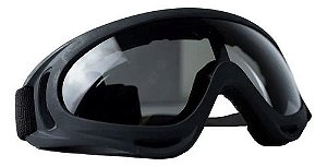 Óculos De Proteção Preto Airsoft Fume Com Elástico - Rossi