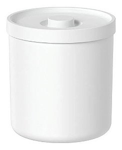 Lixeira 6 Litros Cesto De Lixo Banheiro Cozinha Com Tampa Branco Ou