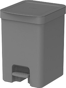 Lixeira Pedal C/tampa 12l Cozinha/banheiro Cesto/lixo Chumbo