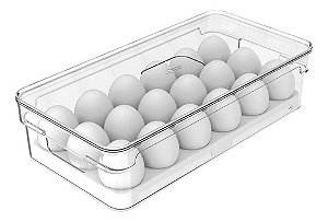 Organizador de Ovos Clear Fresh 18un Natural - OU