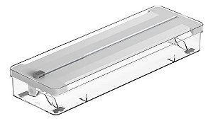Organizador de Rolos Duplo Clear Branco - OU