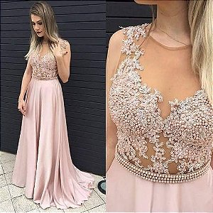 vestido de festa bordado com perola