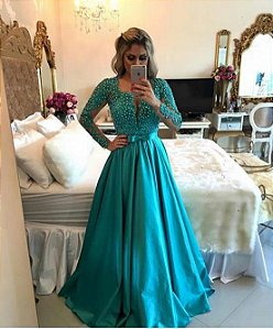 vestido de crepe madame curto