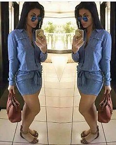 VESTIDO AZUL MANGA LONGA K ADX3RXUWY vendemos varejo e atacado