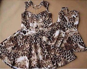 CONJUNTO MÃE E FILHA DUAS PEÇAS ANIMAL PRINT K XUJPGPHNB