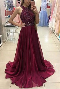 vestido marsala para comprar
