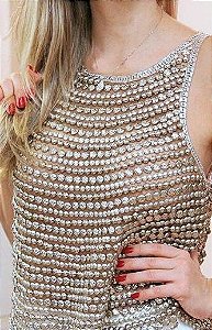 blusas de festa com pedrarias