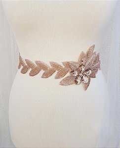cinto bordado para vestido