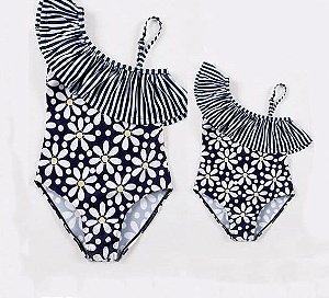 BODY MÃE FLORAL FUNDO AZUL S RGB4D3CRN