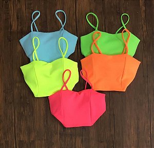 CROPPED NEON CORAL K CH3FNFLYN