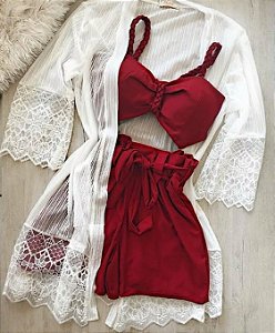 CONJUNTO CROPPED E SHORT SOB UQNYGWH7J