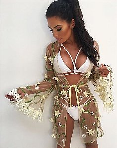 saida de banho de tule