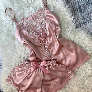 CONJUNTO DE LINGERIE COM DECOTE EM RENDA 6359JFEKV