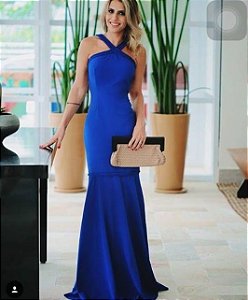 VESTIDO CINDERELA AZUL ROYAL A VTDWBM6AK - vendemos varejo e atacado,  produzimos também sob medida o modelo que você escolher.