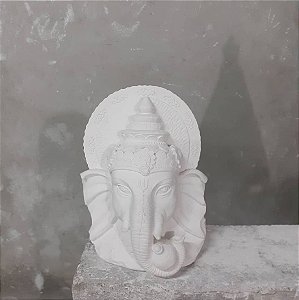 Ganesha 30cm Mesa ou Parede Gesso Cru