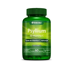 Psyllium + Vitamina C c/ 60 Cápsulas