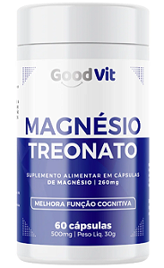Magnésio + Treonato 500 mg c/ 60 Cápsulas