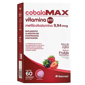CobalaMAX 9,94 mcg c/ 60 Comprimidos Mastigável
