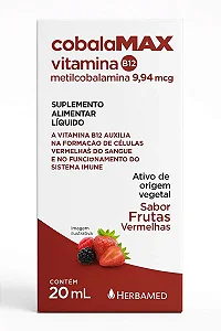 CobalaMax 9,94 mcg 20 ml sabor Frutas Vermelhas
