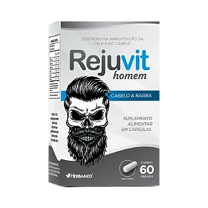 Rejuvit homem cabelo & barba c/ 60 Cápsulas