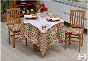 Toalha de Mesa Para 6 cadeiras– Cesta da Maça, 2,00m x 1,40cm.