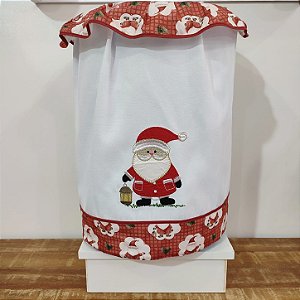 NATAL - CAPA PARA GALÃO 20 LITROS, NOEL LUZ, 92CM X 42CM.