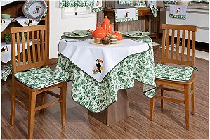 Toalha de Mesa Para 8 Cadeiras – Tucano, 2,50m x 1,40cm.