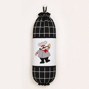 Puxa Saco – Cozinheiro, 49cm x 49cm.