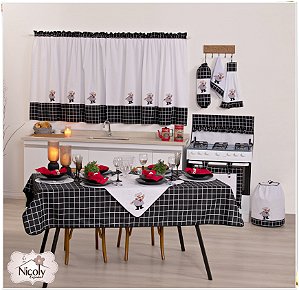 Toalha de Mesa Para 8 Cadeiras – Cozinheiro, 2,50m x 1,40cm.