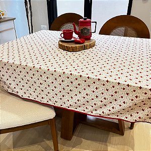 Toalha de Mesa Para 6 Cadeiras S/ CHALE – COGUMELO, 2,00m x 1,40cm.