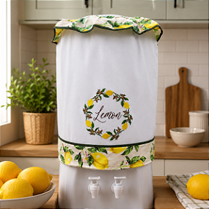 CAPA GALÃO 10 LITROS – LEMON, 27cm x 25cm.