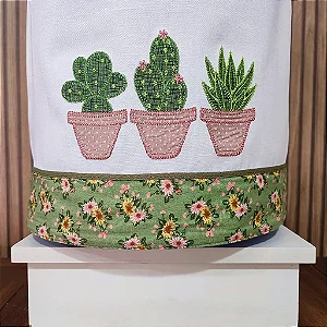 CAPA GALÃO 10 LITROS – SUCULENTA, 27CM X 25CM.