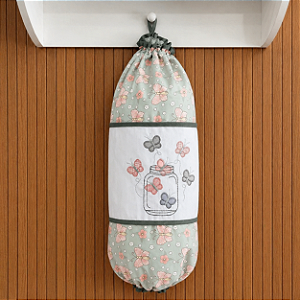 Puxa Saco – Borboletas Cinza, 49cm x 49cm.